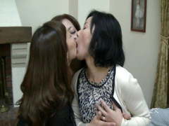 Japanese Lesbians Group Kissing